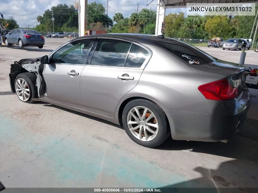 2009 Infiniti G37 Journey VIN: JNKCV61EX9M311032 Lot: 40505606