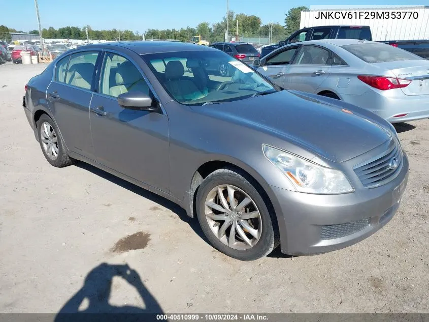 2009 Infiniti G37X VIN: JNKCV61F29M353770 Lot: 40510999