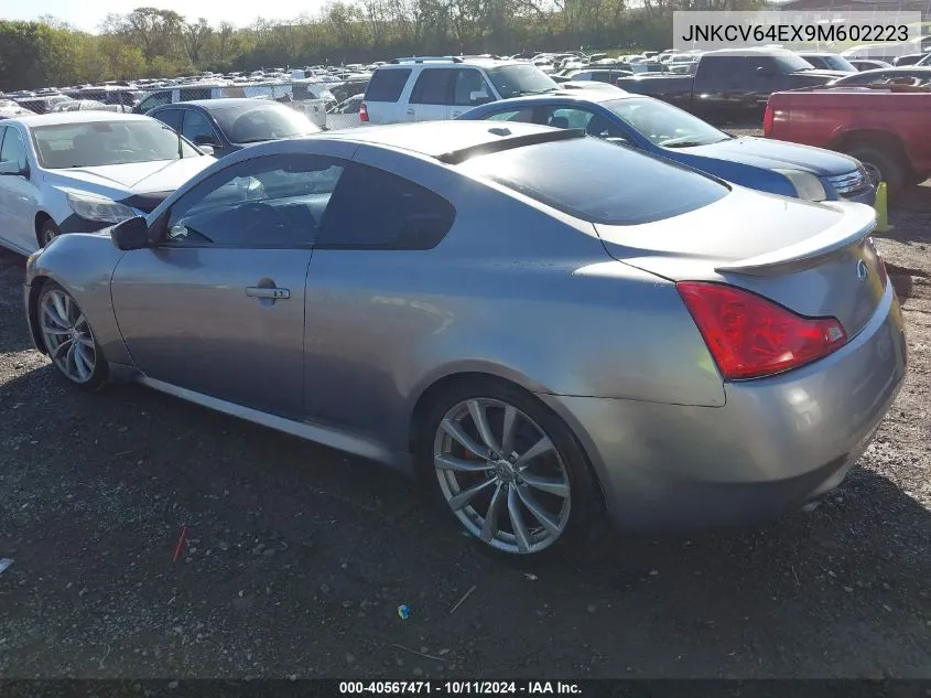 2009 Infiniti G37 Sport VIN: JNKCV64EX9M602223 Lot: 40567471