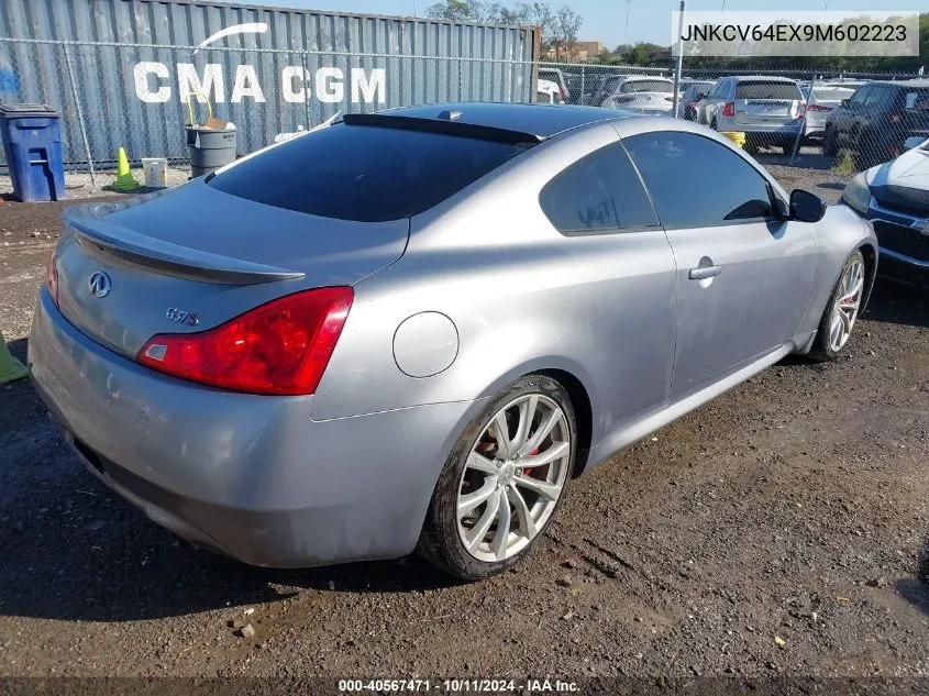 2009 Infiniti G37 Sport VIN: JNKCV64EX9M602223 Lot: 40567471