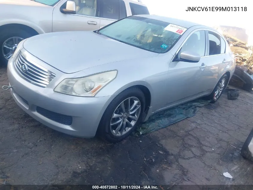 2009 Infiniti G37 Journey/Sport VIN: JNKCV61E99M013118 Lot: 40572802