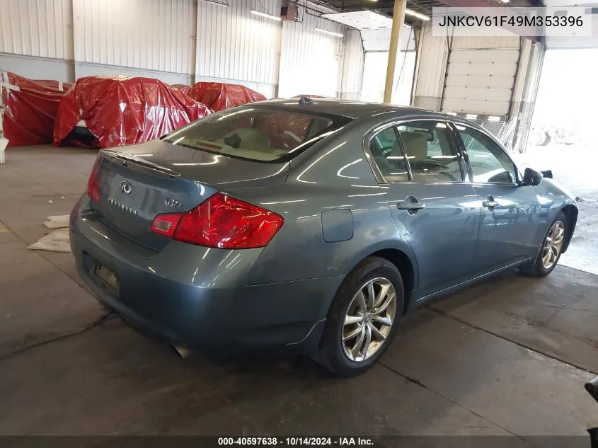 2009 Infiniti G37X VIN: JNKCV61F49M353396 Lot: 40597638