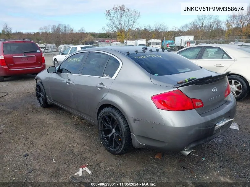 JNKCV61F99M358674 2009 Infiniti G37X