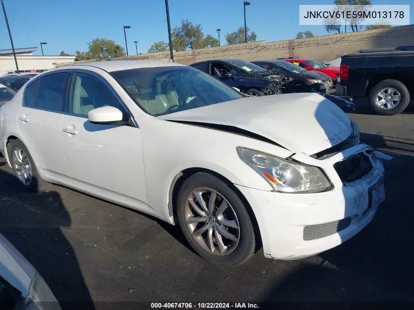 2009 Infiniti G37 VIN: JNKCV61E59M013178 Lot: 40674706