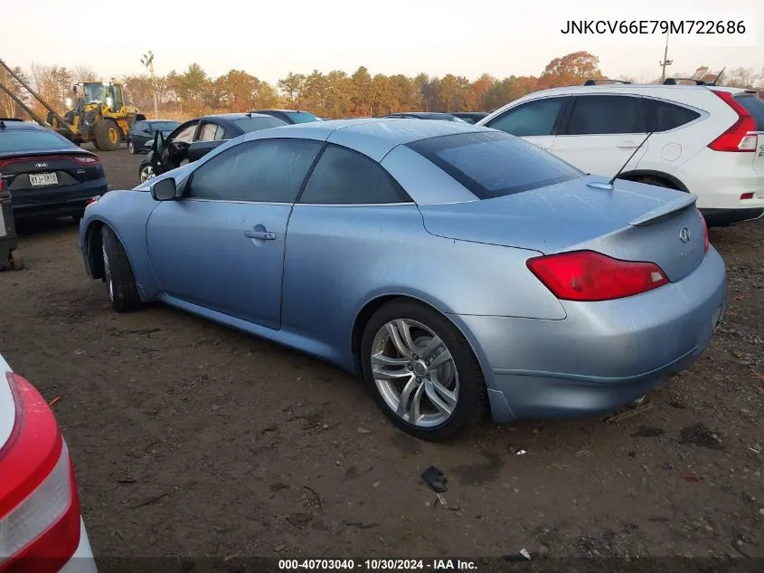 2009 Infiniti G37 VIN: JNKCV66E79M722686 Lot: 40703040