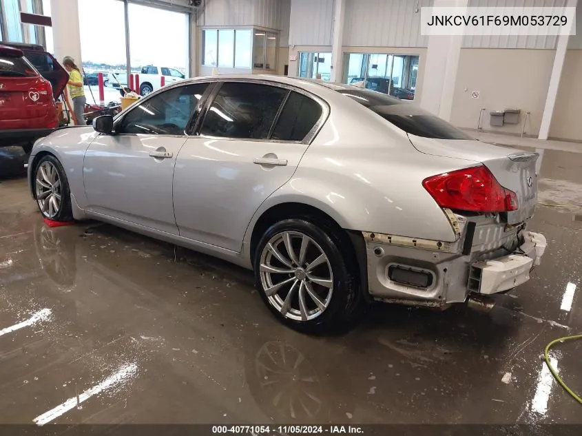 2009 Infiniti G37X VIN: JNKCV61F69M053729 Lot: 40771054