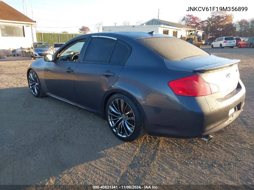 2009 Infiniti G37X VIN: JNKCV61F19M356899 Lot: 40821341