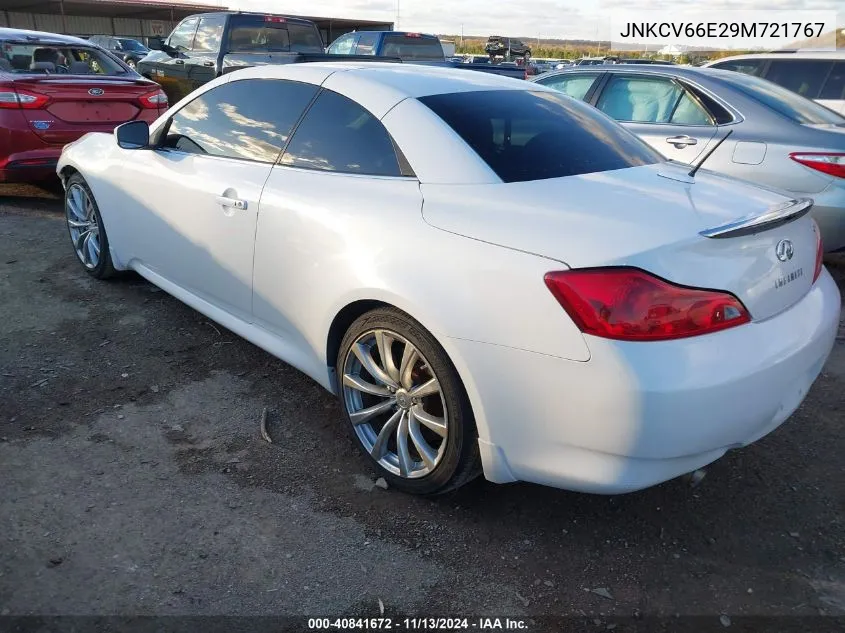 2009 Infiniti G37 VIN: JNKCV66E29M721767 Lot: 40841672