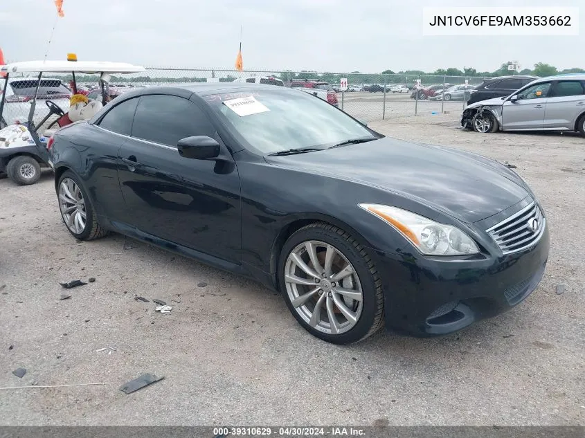 2010 Infiniti G37 VIN: JN1CV6FE9AM353662 Lot: 39310629