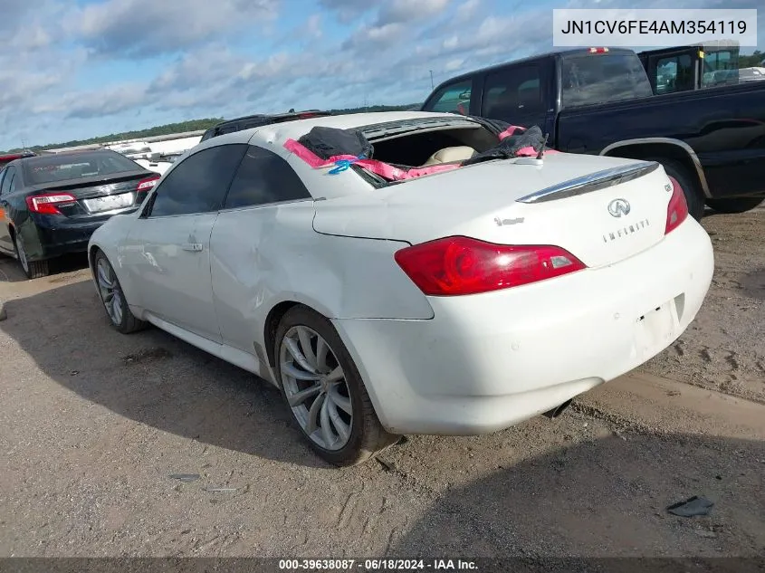 2010 Infiniti G37 VIN: JN1CV6FE4AM354119 Lot: 39638087