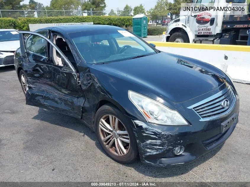 2010 Infiniti G37 Journey VIN: JN1CV6AP9AM204306 Lot: 39849213