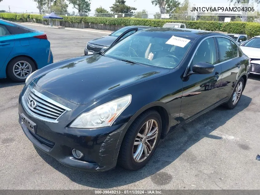 2010 Infiniti G37 Journey VIN: JN1CV6AP9AM204306 Lot: 39849213