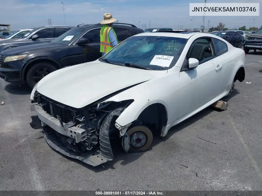 2010 Infiniti G37 Sport VIN: JN1CV6EK5AM103746 Lot: 39891051