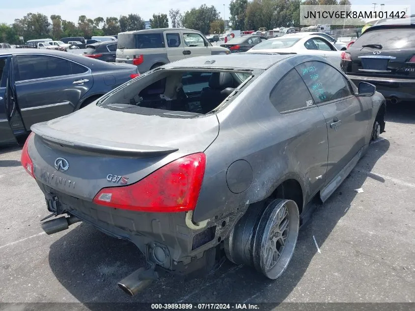 2010 Infiniti G37 Anniversary Edition VIN: JN1CV6EK8AM101442 Lot: 39893899