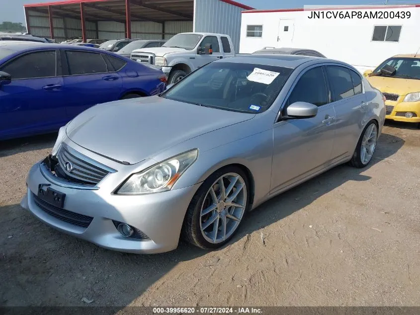 2010 Infiniti G37 Journey VIN: JN1CV6AP8AM200439 Lot: 39956620