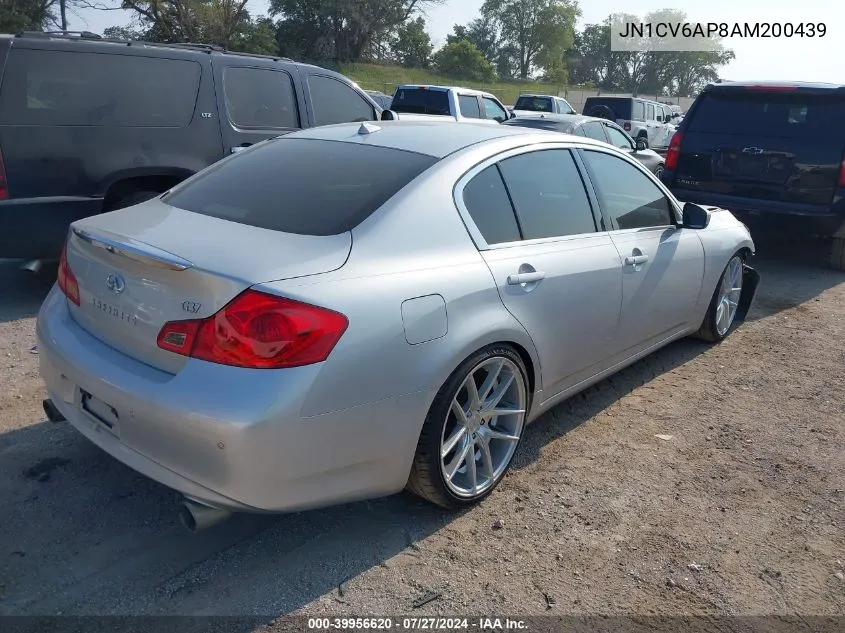 2010 Infiniti G37 Journey VIN: JN1CV6AP8AM200439 Lot: 39956620