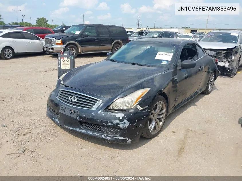 JN1CV6FE7AM353496 2010 Infiniti G37