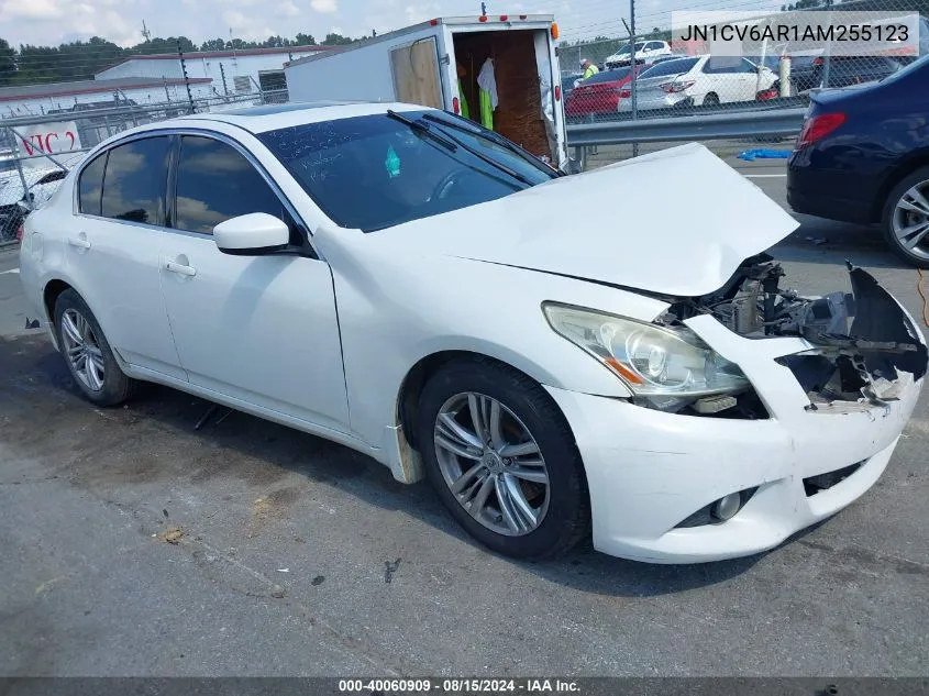 2010 Infiniti G37X VIN: JN1CV6AR1AM255123 Lot: 40060909