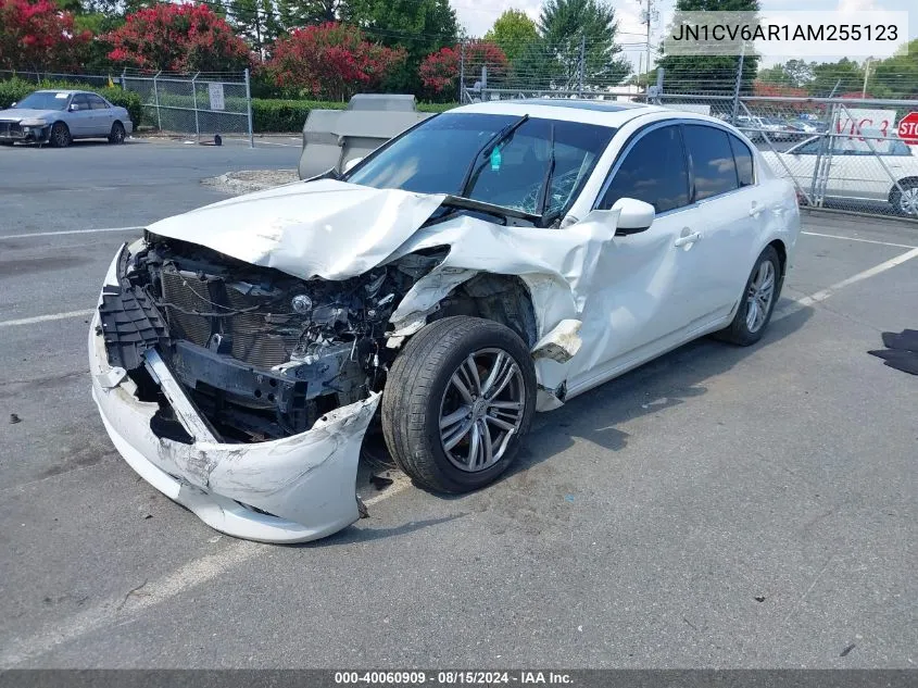 2010 Infiniti G37X VIN: JN1CV6AR1AM255123 Lot: 40060909