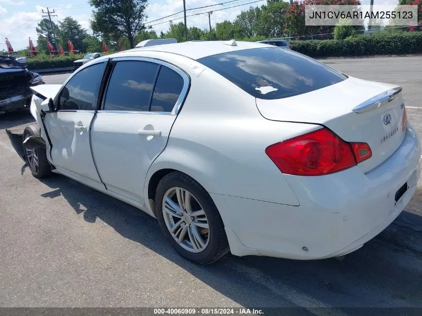 2010 Infiniti G37X VIN: JN1CV6AR1AM255123 Lot: 40060909