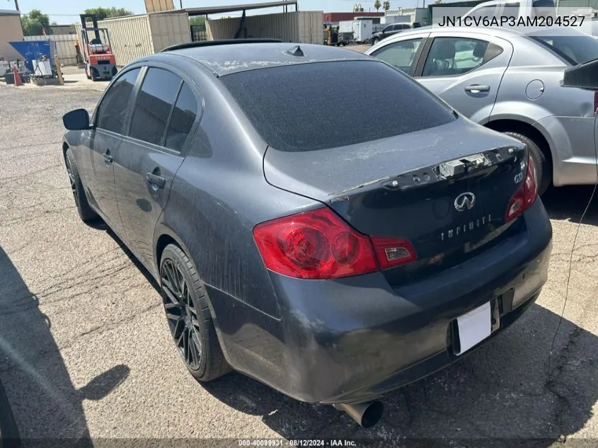 2010 Infiniti G37 Journey VIN: JN1CV6AP3AM204527 Lot: 40099931