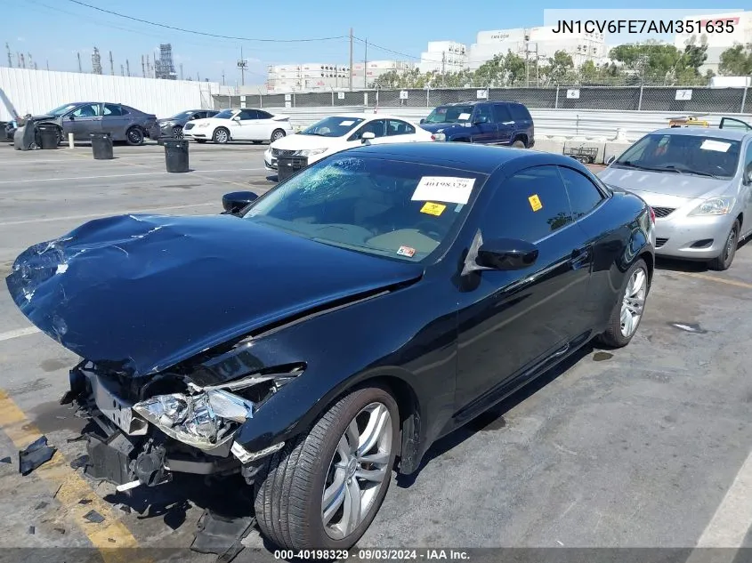 2010 Infiniti G37 VIN: JN1CV6FE7AM351635 Lot: 40198329