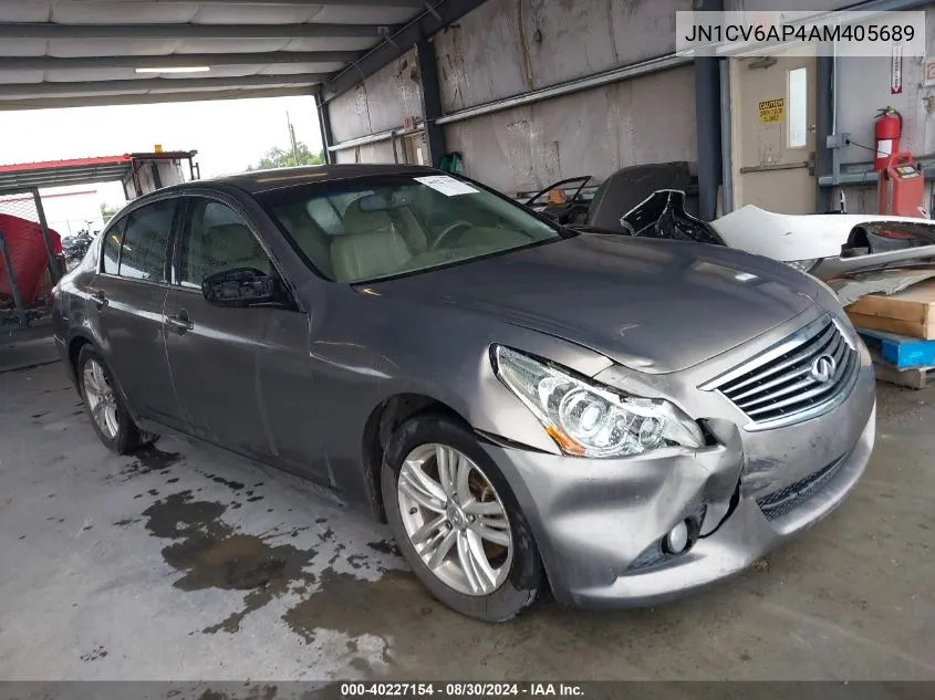 2010 Infiniti G37 Journey VIN: JN1CV6AP4AM405689 Lot: 40227154