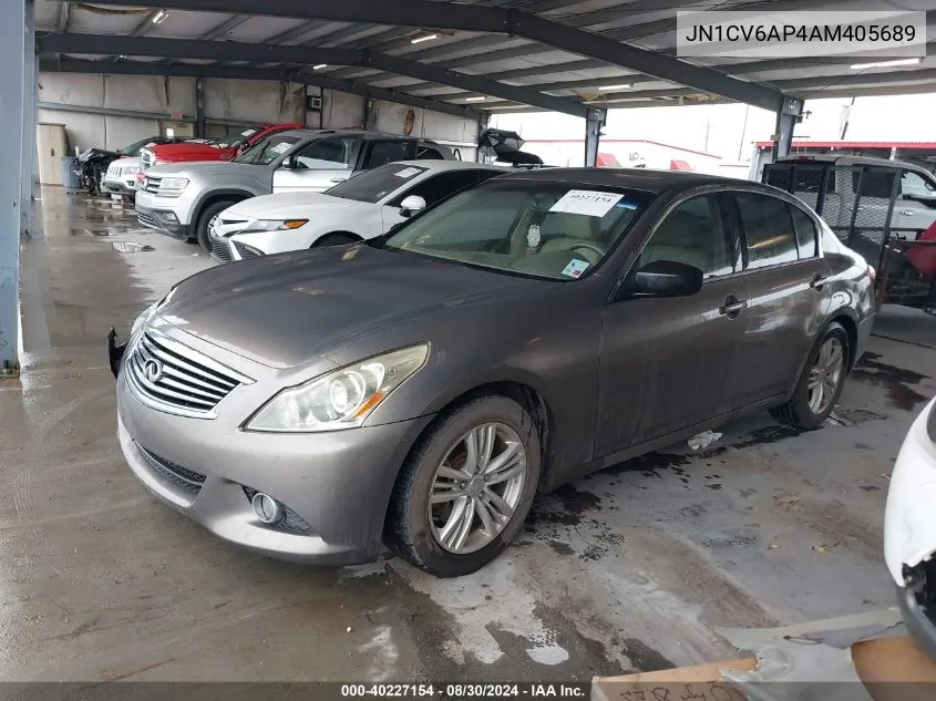 2010 Infiniti G37 Journey VIN: JN1CV6AP4AM405689 Lot: 40227154