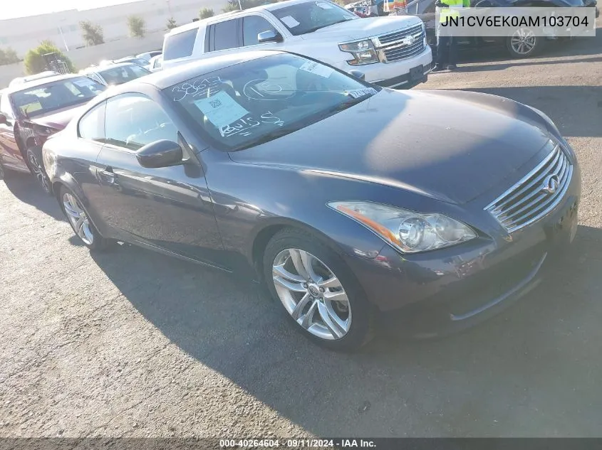 2010 Infiniti G37 Journey VIN: JN1CV6EK0AM103704 Lot: 40264604