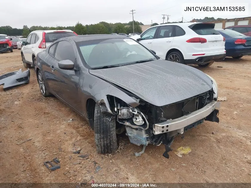 2010 Infiniti G37X VIN: JN1CV6EL3AM153585 Lot: 40373244