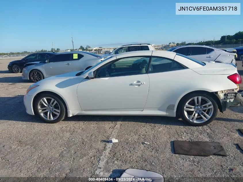 JN1CV6FE0AM351718 2010 Infiniti G37 Sport