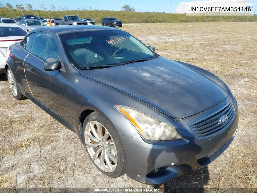 2010 Infiniti G37 VIN: JN1CV6FE7AM354146 Lot: 40529173