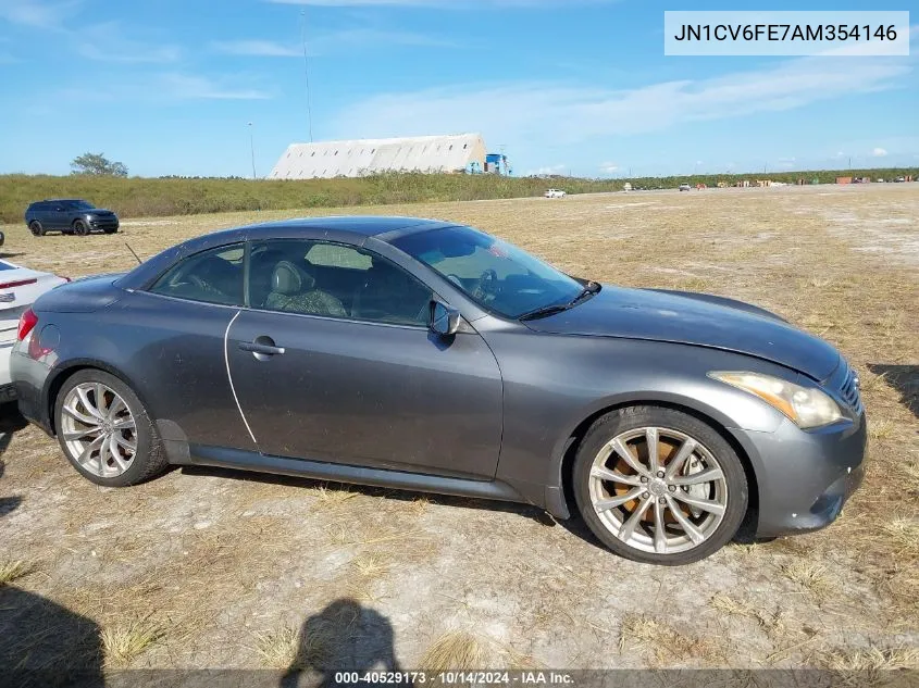 2010 Infiniti G37 VIN: JN1CV6FE7AM354146 Lot: 40529173