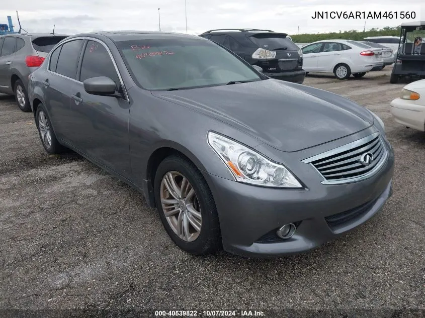 2010 Infiniti G37 VIN: JN1CV6AR1AM461560 Lot: 40539822