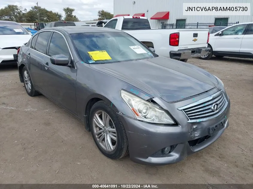 2010 Infiniti G37 Journey VIN: JN1CV6AP8AM405730 Lot: 40641091