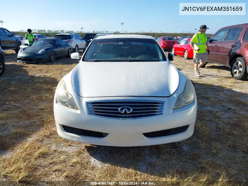 2010 Infiniti G37 VIN: JN1CV6FEXAM351659 Lot: 40687687