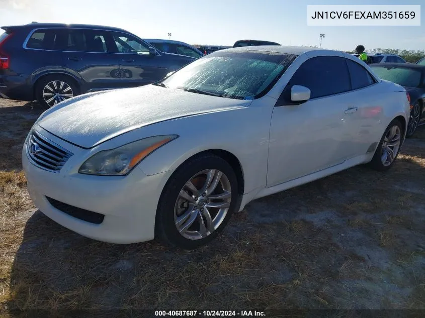 2010 Infiniti G37 VIN: JN1CV6FEXAM351659 Lot: 40687687