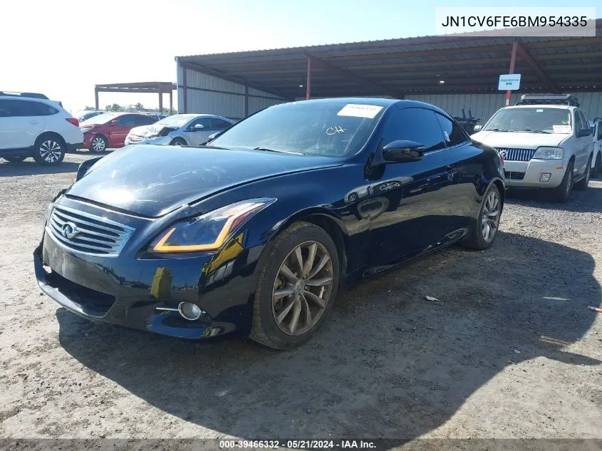 2011 Infiniti G37 VIN: JN1CV6FE6BM954335 Lot: 39466332