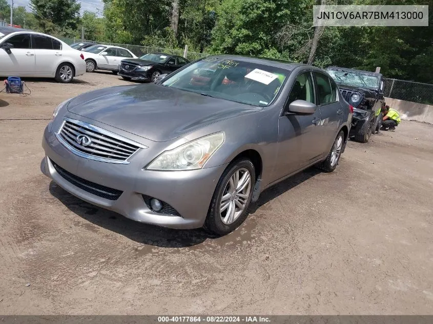 2011 Infiniti G37X VIN: JN1CV6AR7BM413000 Lot: 40177864