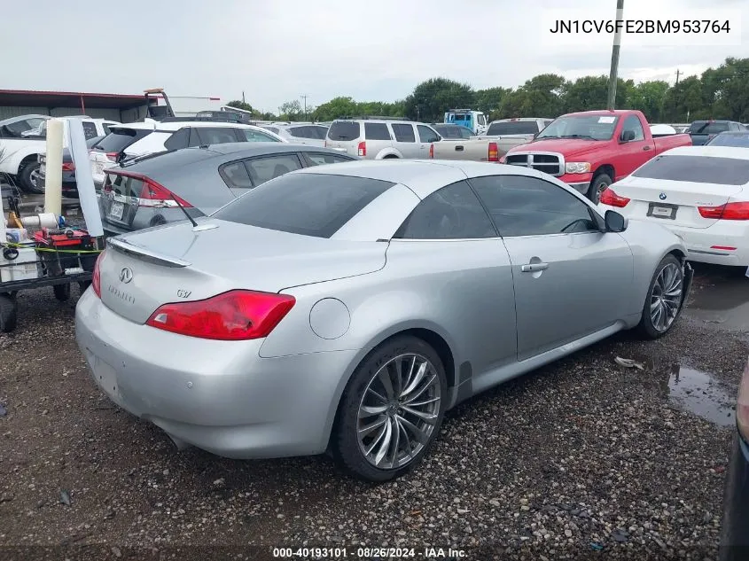 2011 Infiniti G37 VIN: JN1CV6FE2BM953764 Lot: 40193101