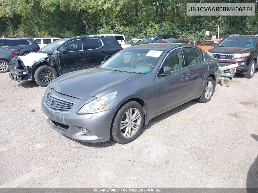 JN1CV6AR0BM406874 2011 Infiniti G37X