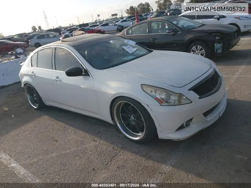 2011 Infiniti G37 Sport Appearance Edition VIN: JN1CV6AP6BM505732 Lot: 40353481