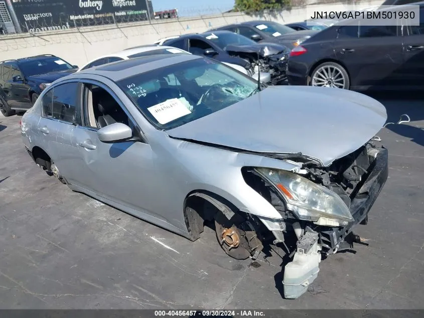 2011 Infiniti G37 Journey VIN: JN1CV6AP1BM501930 Lot: 40456457