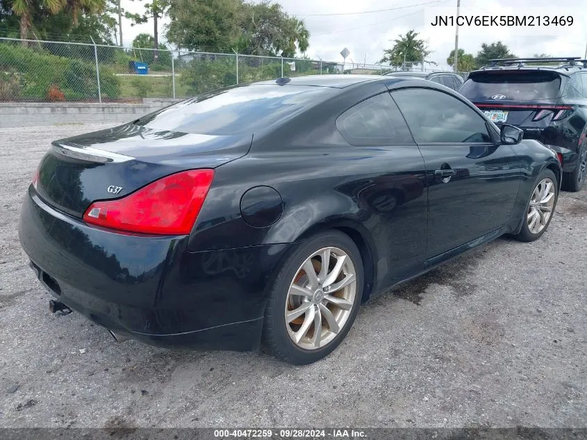 2011 Infiniti G37 Journey VIN: JN1CV6EK5BM213469 Lot: 40472259