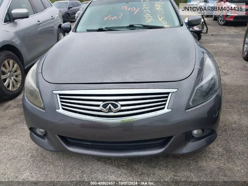 2011 Infiniti G37X VIN: JN1CV6AR8BM404435 Lot: 40502457