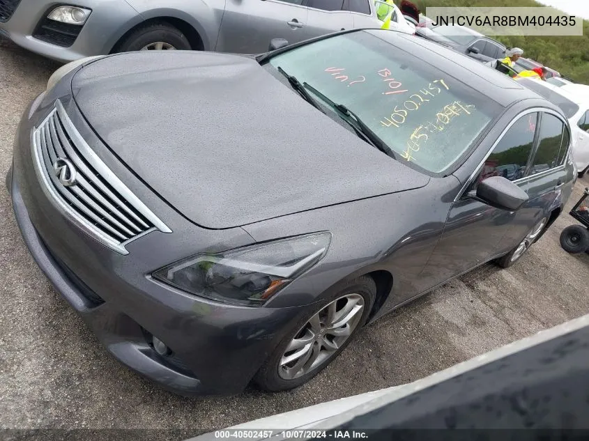 2011 Infiniti G37X VIN: JN1CV6AR8BM404435 Lot: 40502457