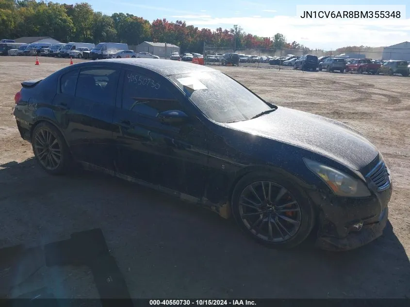 JN1CV6AR8BM355348 2011 Infiniti G37X