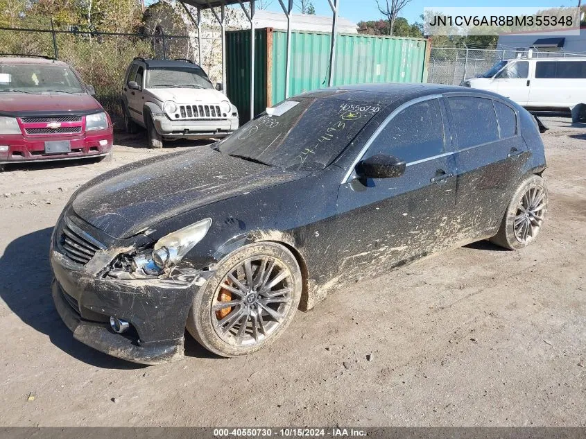 JN1CV6AR8BM355348 2011 Infiniti G37X