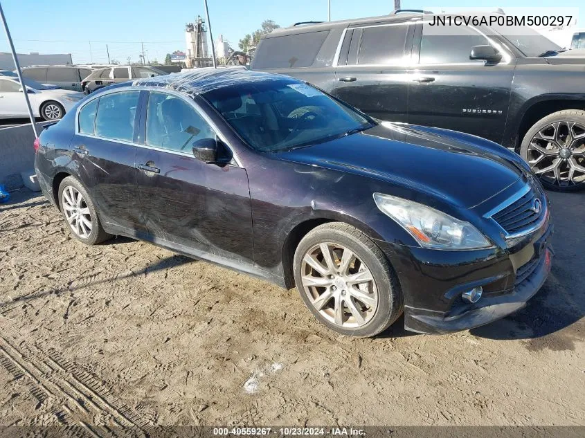 2011 Infiniti G37 Limited Edition VIN: JN1CV6AP0BM500297 Lot: 40559267