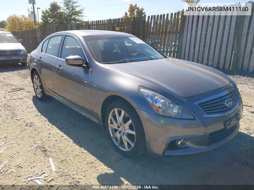 JN1CV6AR5BM411150 2011 Infiniti G37X